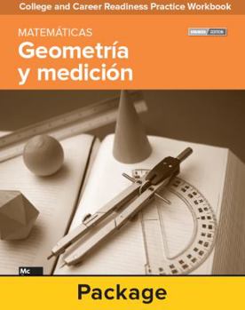 Hardcover College and Career Readiness Skills Practice Workbook: Geometry and Measurement Spanish Edition, 10-Pack Book