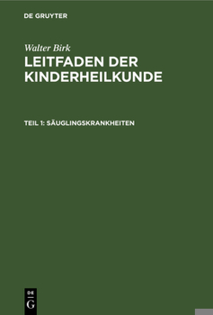 Hardcover Säuglingskrankheiten [German] Book