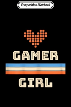 Paperback Composition Notebook: Gamer Girl Retro Style Heart Video Game Journal/Notebook Blank Lined Ruled 6x9 100 Pages Book