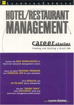 Paperback Hotel Restaurant Management Career Starter Book