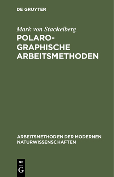 Hardcover Polarographische Arbeitsmethoden [German] Book