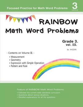 Paperback Rainbow Math Word Problems Grade 3. vol. III. Book