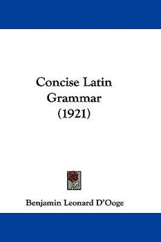 Hardcover Concise Latin Grammar (1921) Book