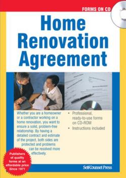 CD-ROM Home Renovation Agreement Book