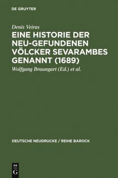 Hardcover Eine Historie der Neu-gefundenen Völcker Sevarambes genannt (1689) [German] Book