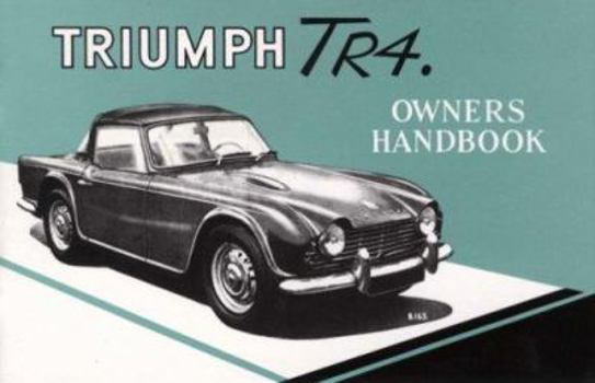 Paperback Triumph TR4 Owner Hndbk-Op Book