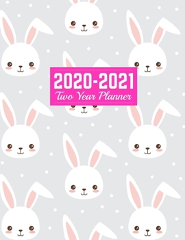 Paperback 2020-2021 Two Year Planner: Cute 24-Months Calendar, 2-Year Appointment Business Planners, Agenda Schedule Organizer Logbook and Journal - Art Cov Book