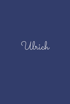 Ulrich: notebook with the name on the cover, elegant, discreet, official notebook for notes, dot grid notebook,