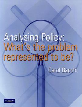 Paperback Analysing Policy: What's the Problem Represented to Be? Book