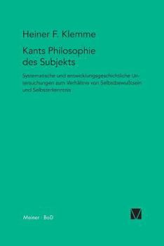 Paperback Kants Philosophie des Subjekts [German] Book