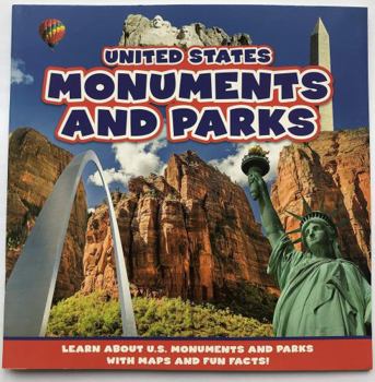 Paperback USA monuments and parks: learn about US monuments and parks with maps and fun facts Book