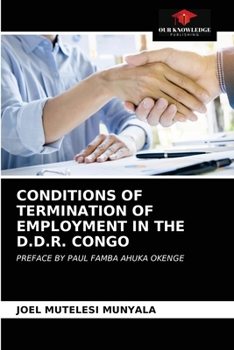 Paperback Conditions of Termination of Employment in the D.D.R. Congo Book