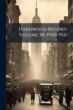 Paperback Hardwood Record Volume 50, 1920-1921 Book