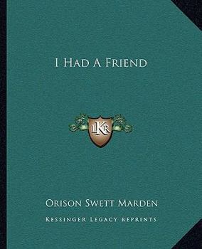 Paperback I Had A Friend Book