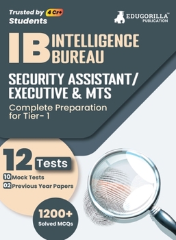Paperback IB Security Assistant/Executive, MTS Tier 1 Book 2023 (English Edition) - 10 Full Length Mock Tests and 2 Previous Year Papers (1200 Solved Questions) Book