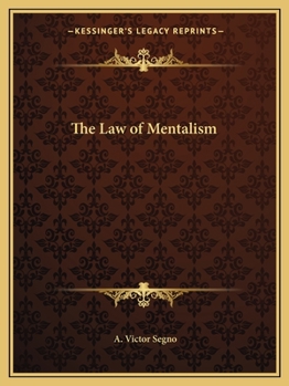 Paperback The Law of Mentalism Book