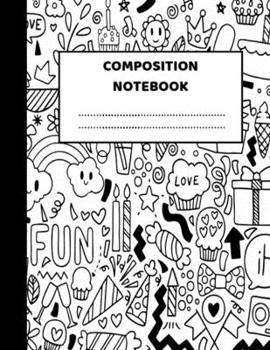 Paperback Composition Notebook: Pretty Wide Ruled Paper Notebook Journal - Wide Blank Lined Workbook for Teens Kids Students Girls for Home School Col Book