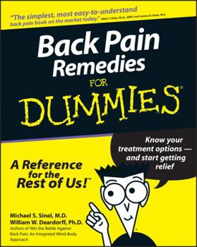 Paperback Back Pain Remedies for Dummies Book