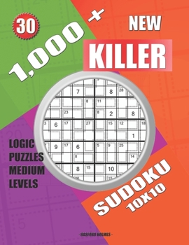 Paperback 1,000 + New sudoku killer 10x10: Logic puzzles medium levels Book