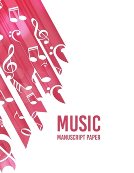 Paperback Standard Wirebound Manuscript Paper: Music Manuscript Paper / White Marble Blank Sheet Music / Notebook for Musicians / Staff Paper / Composition Book