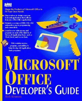 Paperback Microsoft Office Developer's Guide: With Disk Book