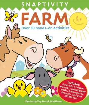Spiral-bound Snaptivity: Farm [With 2 Dioramas, 2 Cutout Paper Masks and 8 Stencils and 5 Origami Animals] Book