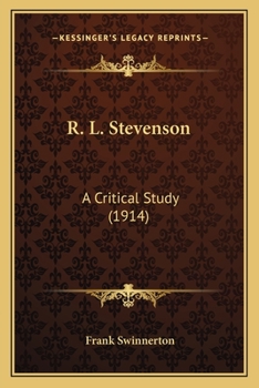 Paperback R. L. Stevenson: A Critical Study (1914) Book