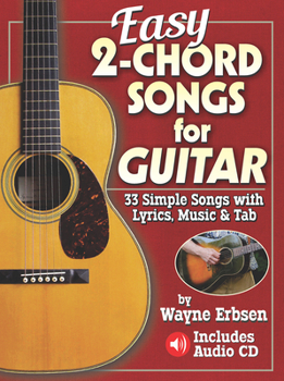 Paperback Easy 2-Chord Songs for Guitar Book