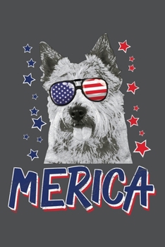 Merica: Norwich Terrier Lined Journal Notebook