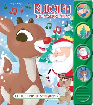 Hardcover Rudolph the Red-Nosed Reindeer: Little Pop-Up Song Book