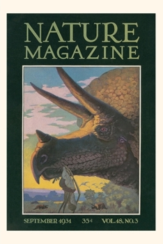 Paperback Vintage Journal Triceratops Head, Nature Magazine Book