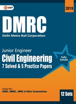 Paperback Dmrc 2019: Junior Engineer Civil Engineering Previous Years' Solved Papers (12 Sets) Book
