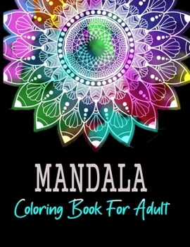 Paperback Mandala Coloring Book For Adult: Stress Relieving Beautiful Designs Book