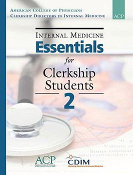 Paperback Internal Medicine Essentials for Clerkship Students 2 Book