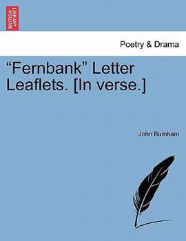 Paperback Fernbank Letter Leaflets. [in Verse.] Book