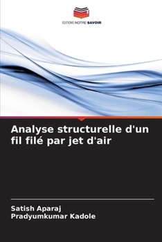 Paperback Analyse structurelle d'un fil filé par jet d'air [French] Book
