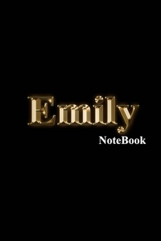 Emily Notebook: Name Monogram 9 x 6 Blank, lined writing Journal/Notebook diary, and notes