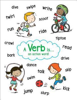 Paperback Anchor Chart Verb Book