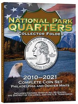 Hardcover H.E. Harris(r) Collector's Edition Coin Folder - National Park Quarters: 2010-2021: 2010-2021 Complete Coin Set, Philadelphia and Denver Mints Book