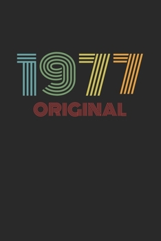 Vintage 1977 Original: Retro Notizbuch - A5 (6"x9"), 120 Seiten, liniert - Geburtstag 70er 70's Tagebuch Geschenk Notizblock (German Edition)