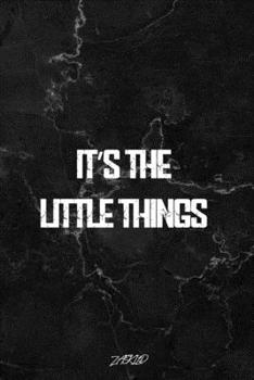 It's The Little  Things very IMPORTANT QUOTE: Black and White wall design Blank Lined Note Book, Writing Pad, Journal ...  - 100 Pages - Size 6x16