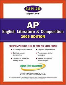 Paperback Kaplan AP English Literature and Composition 2005 Book