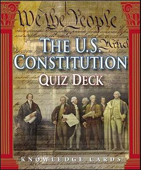 Hardcover Us Constitution Quiz Deck-Card Book
