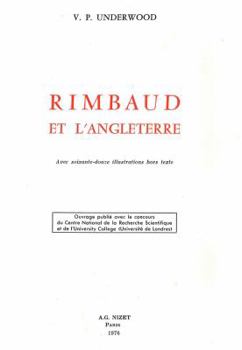 Paperback Rimbaud Et l'Angleterre [French] Book