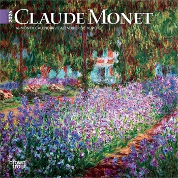 Mini-Disc Claude Monet 2026 7 X 14 Inch (Hanging) Monthly Mini Wall Calendar English/French Bilingual Book