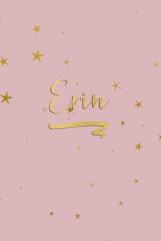 Erin: Personalized Journal to Write In | Rose Gold Line Journal