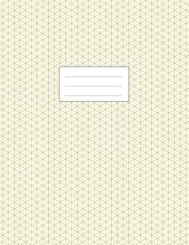 Isometric Grid Notebook -  3D Graph Paper: Large Size 8.5x11 | 110 Pages | Soft Cover Book | For Technical Drawing, Perspective Art, 3D Design