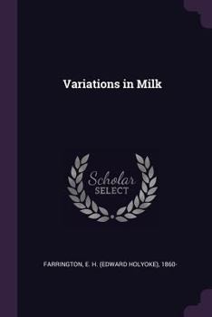 Paperback Variations in Milk Book