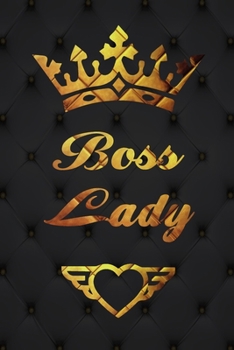 Boss Lady: Lined Journal (Notebook, Diary), Gold glitter and white Cover purple Soft Cover, Matte purple.: Journal for Women (Journals to Write In) quote journals to write in, 110 pages, 6 x 9.