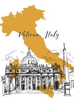 Paperback Vatican, Italy: 7x10 Travel Journal Book